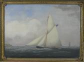 BRANDEN A.R. Yacht At Full Sail In Calm Seas BRANDEN A.R. Yacht At Full Sail In Calm Seas