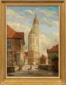 BRANDES Carl Vedute Von Alt-braunschweig Mit Blick Auf St. Andreas BRANDES Carl Vedute Von Alt-braunschweig Mit Blick Auf St. Andreas