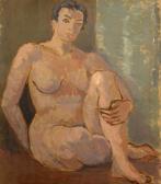 BRAUN Madeleine Nud Așezat BRAUN Madeleine Nud Așezat