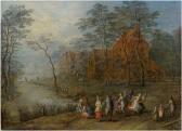 BREDAEL van Joseph Dancing Peasants On The Village Road BREDAEL van Joseph Dancing Peasants On The Village Road