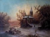 BREDOW Albert Verschneites Schloß In Wildromantischer Landschaft BREDOW Albert Verschneites Schloß In Wildromantischer Landschaft