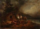 BREIT M A Hunting Party On The Banks Of A Lake BREIT M A Hunting Party On The Banks Of A Lake