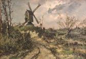 BRETON Emile A Landscape With A Windmill BRETON Emile A Landscape With A Windmill
