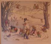 BRETT Molly Paire D'illustrations "winter Games" Et "springtime On The Farm" BRETT Molly Paire D'illustrations "winter Games" Et "springtime On The Farm"