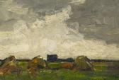 BRETZ Julius Felderlandschaft Mit Heumieten BRETZ Julius Felderlandschaft Mit Heumieten