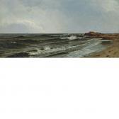 BRICHER Alfred Thompson A Showery Day On The Coast, Manchester, Mass BRICHER Alfred Thompson A Showery Day On The Coast, Manchester, Mass