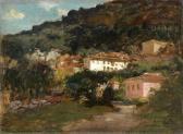 BRIDGMAN Frederick Arthur Vue De Bellaggio Sur Les Rives Du Lac De Côme, Italie BRIDGMAN Frederick Arthur Vue De Bellaggio Sur Les Rives Du Lac De Côme, Italie
