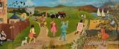 BRIGGS D A A Coastal Landscape With Children And Nursery Rhyme Characters BRIGGS D A A Coastal Landscape With Children And Nursery Rhyme Characters