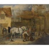 BRISTOW Edmund Dray Horses Outside A Brewery BRISTOW Edmund Dray Horses Outside A Brewery