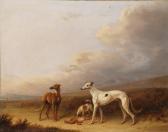 BRISTOW Edmund Greyhoundsin A Landscape BRISTOW Edmund Greyhoundsin A Landscape