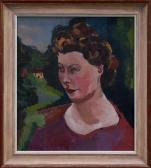 BROADLEY Denise Portrait Of A Lady In Landscape BROADLEY Denise Portrait Of A Lady In Landscape