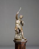 BROCK Thomas Sir : A Bronze Figure Of A Seated Snake Charmer BROCK Thomas Sir : A Bronze Figure Of A Seated Snake Charmer