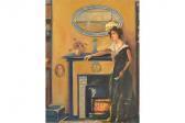 BROCKLEBANK William Thornton Lady By A Fireplace BROCKLEBANK William Thornton Lady By A Fireplace