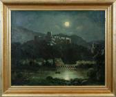 BROCKMANN H.N. Ansicht Von Heidelberg Bei Nacht BROCKMANN H.N. Ansicht Von Heidelberg Bei Nacht