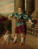 BROCKY Karoly Portrait Of John William Clayton In Historical Dress BROCKY Karoly Portrait Of John William Clayton In Historical Dress