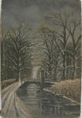 BROEK W. Canal Scene In Winter BROEK W. Canal Scene In Winter