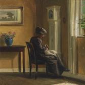 BROGE Alfred K. Harald Interior With A Woman BROGE Alfred K. Harald Interior With A Woman
