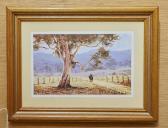 BROOK John R Gum Tree And Man On Horse BROOK John R Gum Tree And Man On Horse