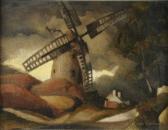 BROOKE James Leslie 'weeton Windmill In Storm' BROOKE James Leslie 'weeton Windmill In Storm'