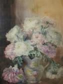 BROOM Marion L. Still Life Of Chrysanthemums In A Vase BROOM Marion L. Still Life Of Chrysanthemums In A Vase