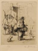 BROUET Auguste The Peddler And His Dog BROUET Auguste The Peddler And His Dog