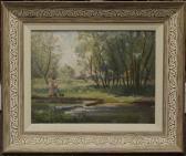 BROUGIER Adolf M. Along The Little Stream BROUGIER Adolf M. Along The Little Stream