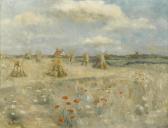 BROUILLET Pierre André Haystacks In A Field On A Summer's Day BROUILLET Pierre André Haystacks In A Field On A Summer's Day