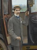BROUILLET Pierre André Young Man By A Carriage BROUILLET Pierre André Young Man By A Carriage