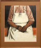 BROUSSARD Charles Seated Woman Wearing An Apron BROUSSARD Charles Seated Woman Wearing An Apron