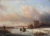 BROUWER J.H. Frozen River Scene BROUWER J.H. Frozen River Scene