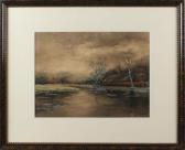 BROWN Anne Winter Landscape At Night BROWN Anne Winter Landscape At Night