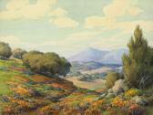 BROWN Benjamin Chambers Poppies And Lupine In A California Valley BROWN Benjamin Chambers Poppies And Lupine In A California Valley
