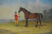 BROWN E. Horse And Groom BROWN E. Horse And Groom