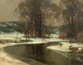 BROWN Howard Vachel River In A Winter Landscape BROWN Howard Vachel River In A Winter Landscape