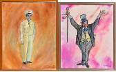 BROWN Ian John Portraits Of Sgt. Bilko And W.c. Fields BROWN Ian John Portraits Of Sgt. Bilko And W.c. Fields