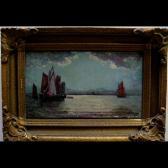 BROWN L.G. Sailing Ships At Dusk BROWN L.G. Sailing Ships At Dusk