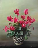 BROWN Mary Still Life Of Cyclamen In A Bowl BROWN Mary Still Life Of Cyclamen In A Bowl