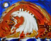 BROWN William Illustration Of The Welsh Folk-custom Mari Llwyd With White Horses Head In A Procession BROWN William Illustration Of The Welsh Folk-custom Mari Llwyd With White Horses Head In A Procession
