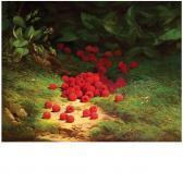BROWN William Mason Raspberries On The Forest Interior Floor BROWN William Mason Raspberries On The Forest Interior Floor