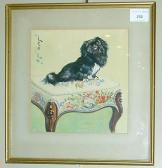 BROWNE E.C.R. Leo Lo, A Pekingese Seated On A Stool BROWNE E.C.R. Leo Lo, A Pekingese Seated On A Stool