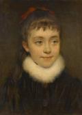 BROWNE Henriette « Fillette Au Ruban Rouge » BROWNE Henriette « Fillette Au Ruban Rouge »