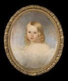 BROWNE William Garl "portrait Of A Yong Girl With Blonde Ringlets" BROWNE William Garl "portrait Of A Yong Girl With Blonde Ringlets"