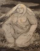 BROWNING GEORGE Woman In Landscape BROWNING GEORGE Woman In Landscape