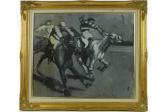 BROWNLOW Charles Horse Racing Scene BROWNLOW Charles Horse Racing Scene