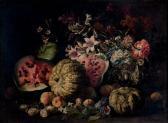BRUEGHEL Abraham Zucche, Angurie, Pere, Fichi, Altri Frutti E Fiori In Un Vaso Di Peltro Su Un Piano BRUEGHEL Abraham Zucche, Angurie, Pere, Fichi, Altri Frutti E Fiori In Un Vaso Di Peltro Su Un Piano