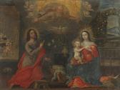 BRULLEZ Claude La Sainte Famille Avec Saint Joseph Au Lys BRULLEZ Claude La Sainte Famille Avec Saint Joseph Au Lys
