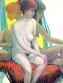 BRUNARD Henry Mid 20th Century- Three Seated Female Nudes BRUNARD Henry Mid 20th Century- Three Seated Female Nudes