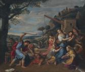 BRUNEAU Charles Moïse Défend Les Filles De Jéthro BRUNEAU Charles Moïse Défend Les Filles De Jéthro