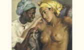 BRUNEAU Odette Nu Au Foulard Et Sa Servante BRUNEAU Odette Nu Au Foulard Et Sa Servante