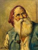 BRUNETTI Sandra Man Smoking A Pipe BRUNETTI Sandra Man Smoking A Pipe